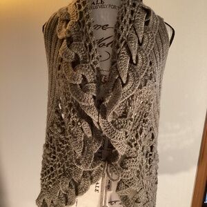 John Fashion Knit Detail Vest Sweater